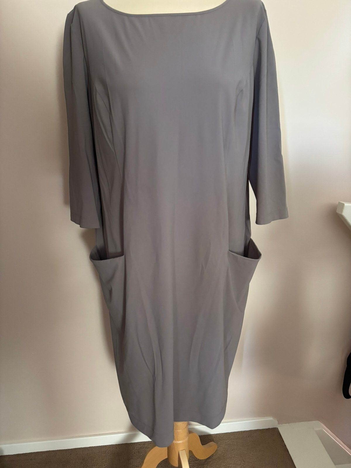 MOQ travelstof jurk mt 48., Kleding | Dames, Ophalen of Verzenden, Zo goed als nieuw, Maat 46/48 (XL) of groter