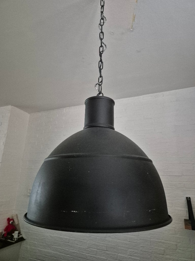 Lamp zwart industrieel, Huis en Inrichting, Ophalen, Gebruikt, Industrieel