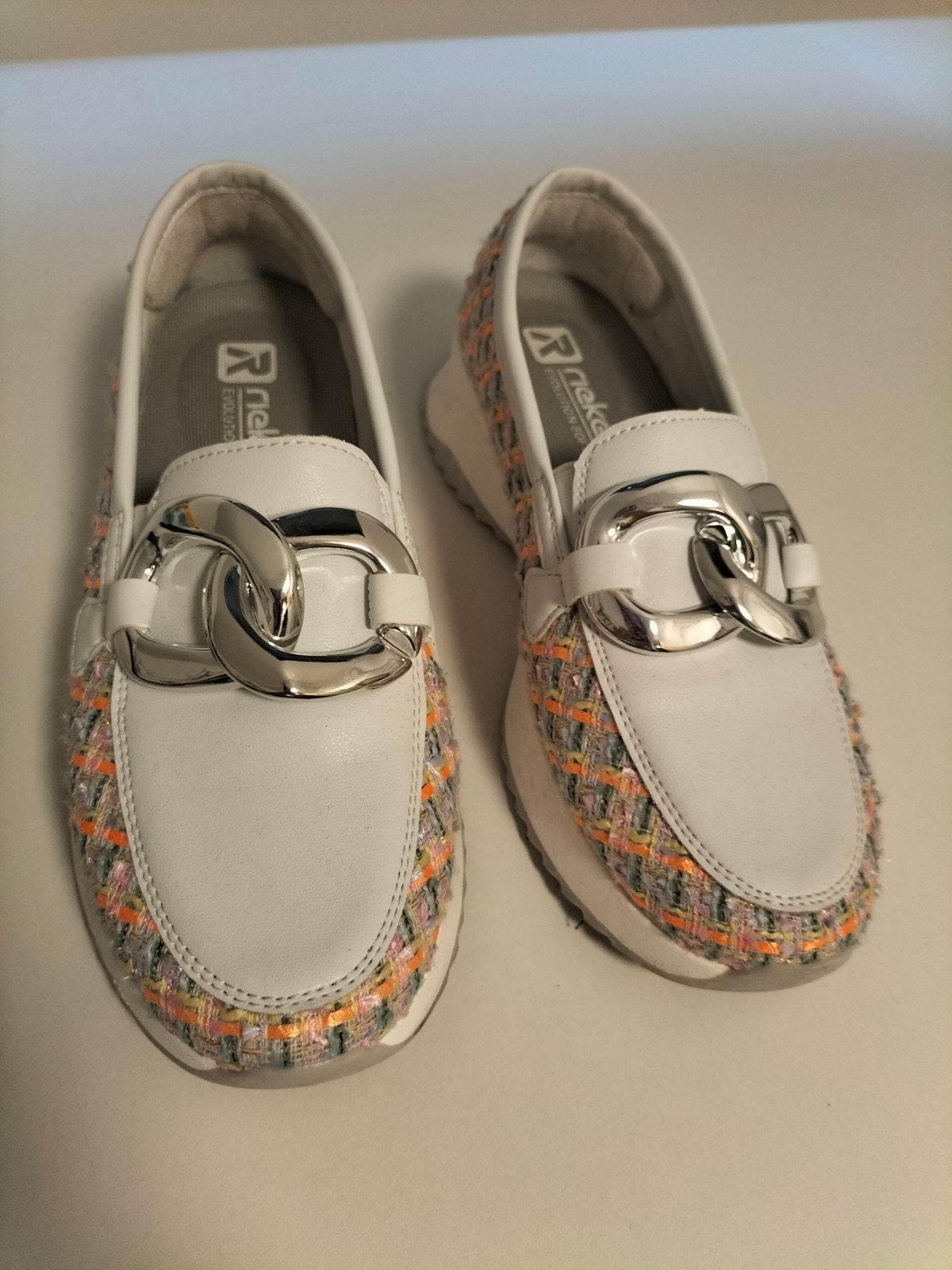 dames schoenen Rieker, Ophalen of Verzenden, Zo goed als nieuw, Blauw, Instappers