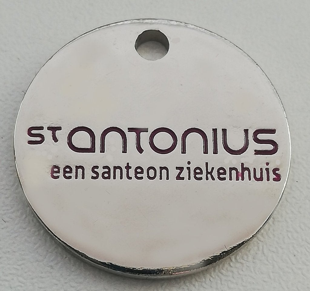 Winkelwagenmuntje St. Antonius Santeonziekenhuis Nieuwegein, Ophalen of Verzenden