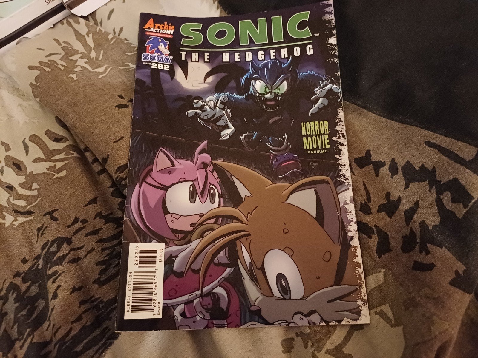 Sonic the Hedgehog Issue 282 Horror Movie Variant, Boeken, Strips | Comics, Eén comic, Amerika, Ophalen of Verzenden, Zo goed als nieuw