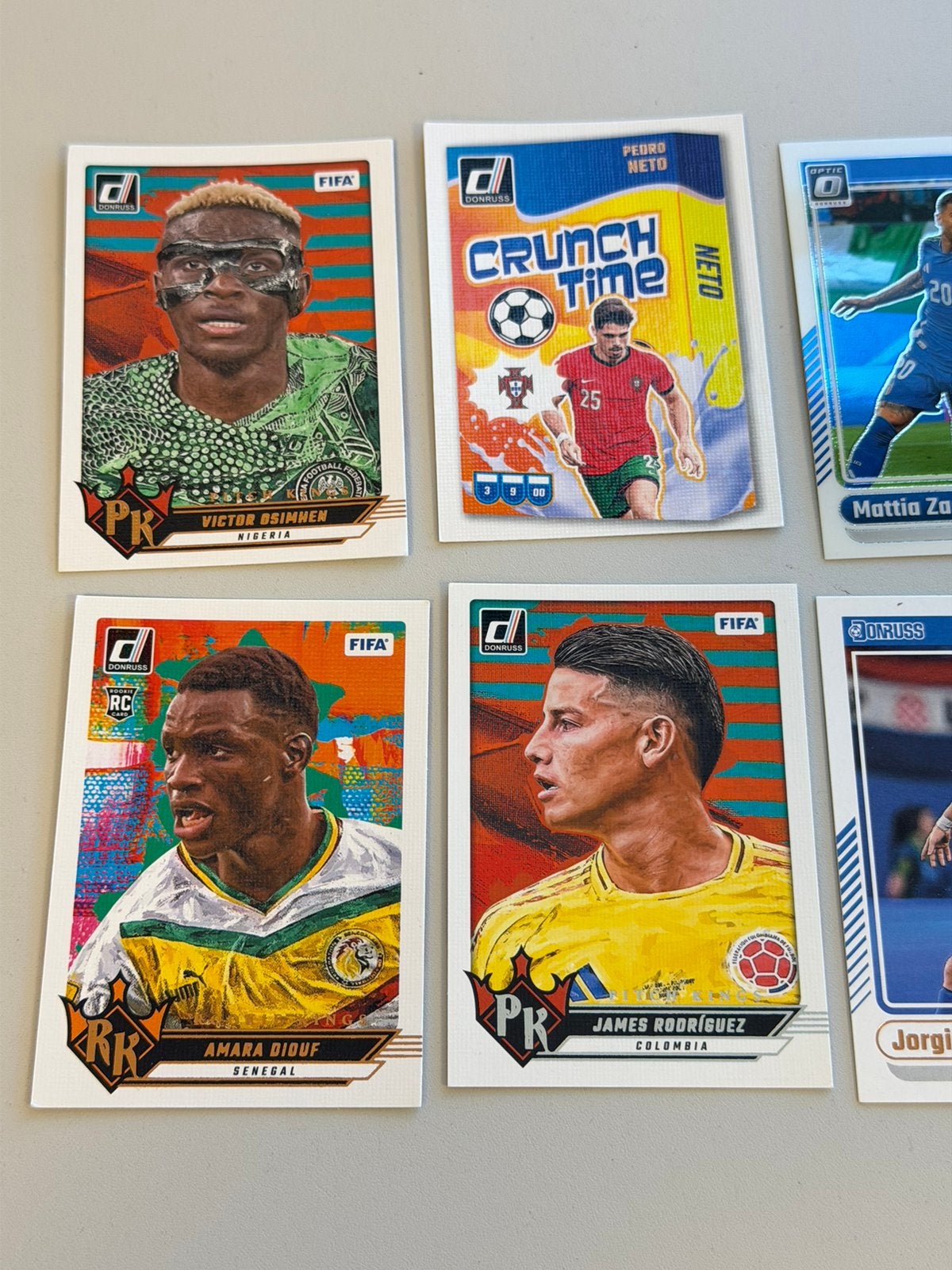 Panini Donruss Soccer 2024-25 8 Kaarten Osimhen Diouf Barco, Buitenlandse clubs, Spelerskaart, Nieuw, Ophalen of Verzenden