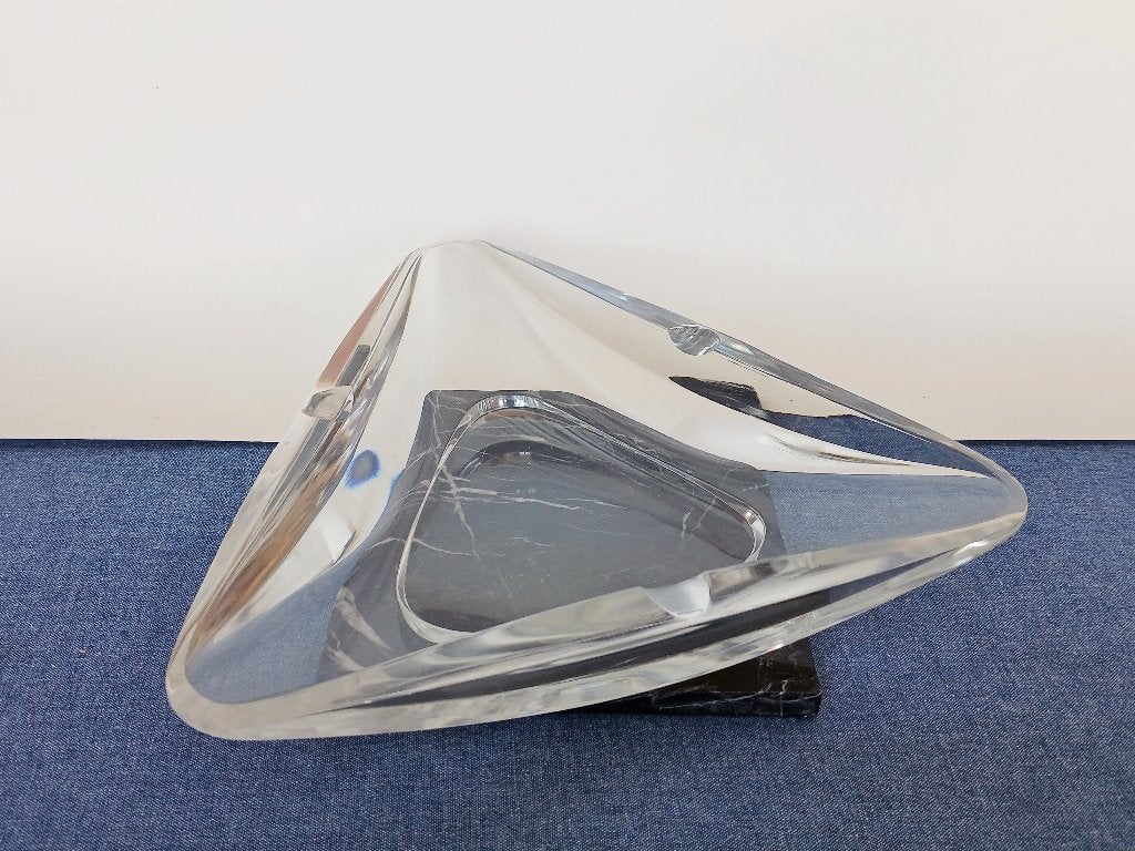 Asbak Tricone Val St Lambert Kristal, Ophalen of Verzenden