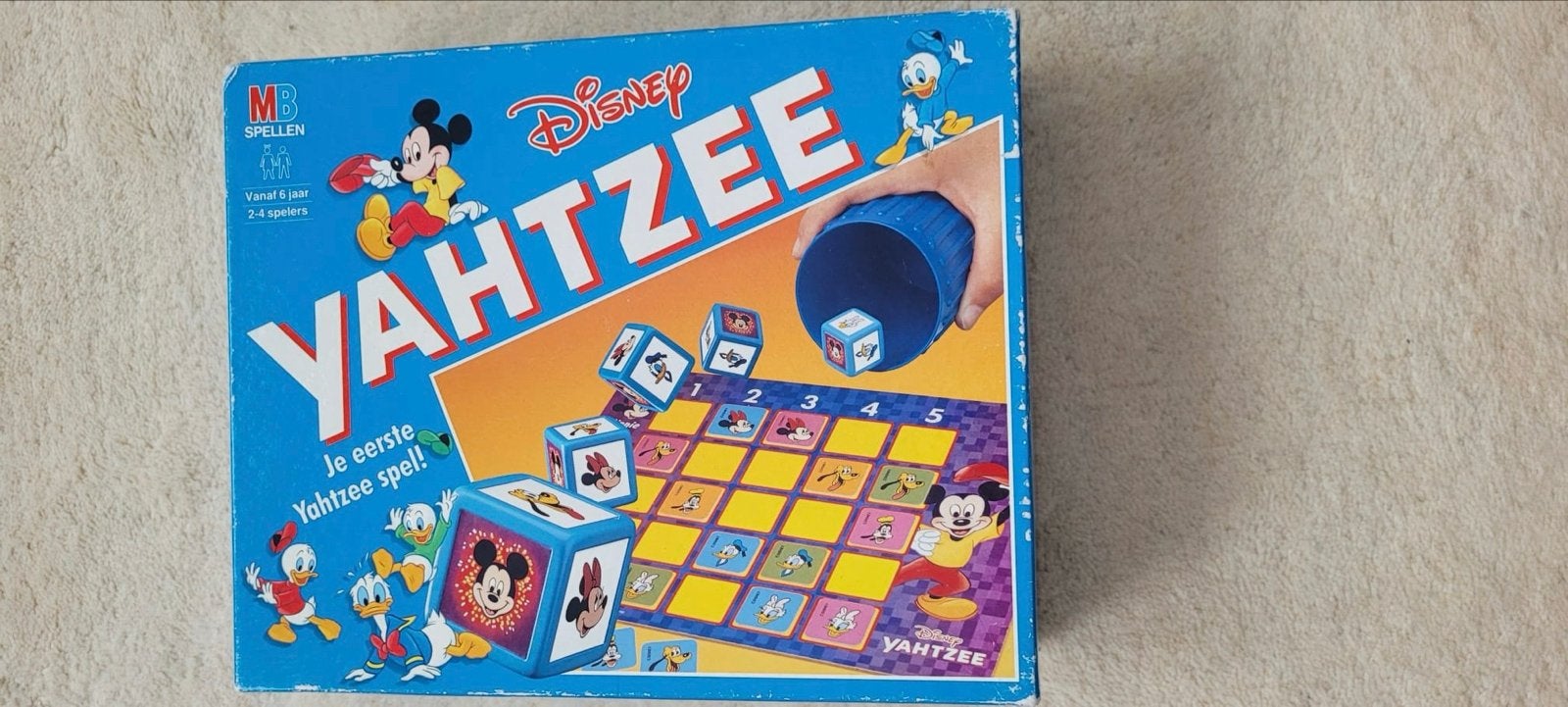 Disney Yahtzee Bordspel - Je eerste Yahtzee spel!, Drie of vier spelers, Ophalen, Gebruikt