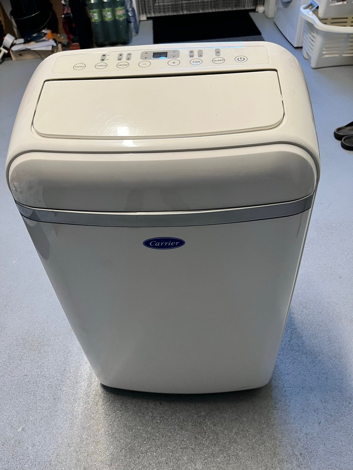 Carrier Mobiele Airco 3.5kW met afstandsbediening, Ophalen, 3 snelheden of meer, Zo goed als nieuw, Koelen en Ontvochtigen