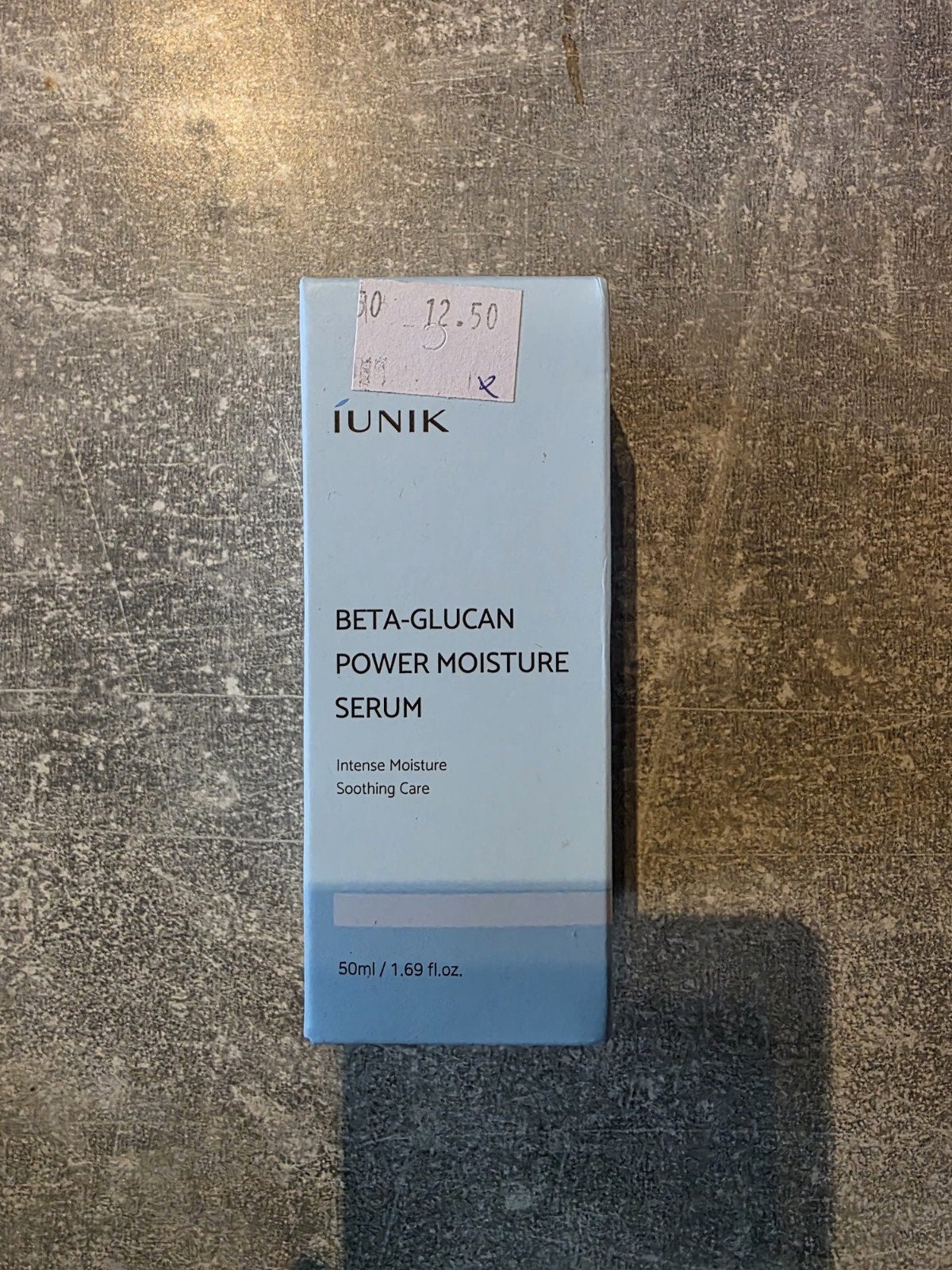 Korean skincare IUNIK Beta-Glucan Power Moisture Serum 50ml, Ophalen of Verzenden, Nieuw, Gehele gezicht, Verzorging