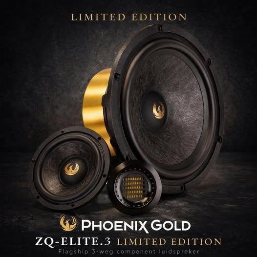 Phoenix Gold LIMITED EDITION ZQ-Elite.3 3-weg compo speakers, Ophalen of Verzenden, Zo goed als nieuw, Phoenix Gold