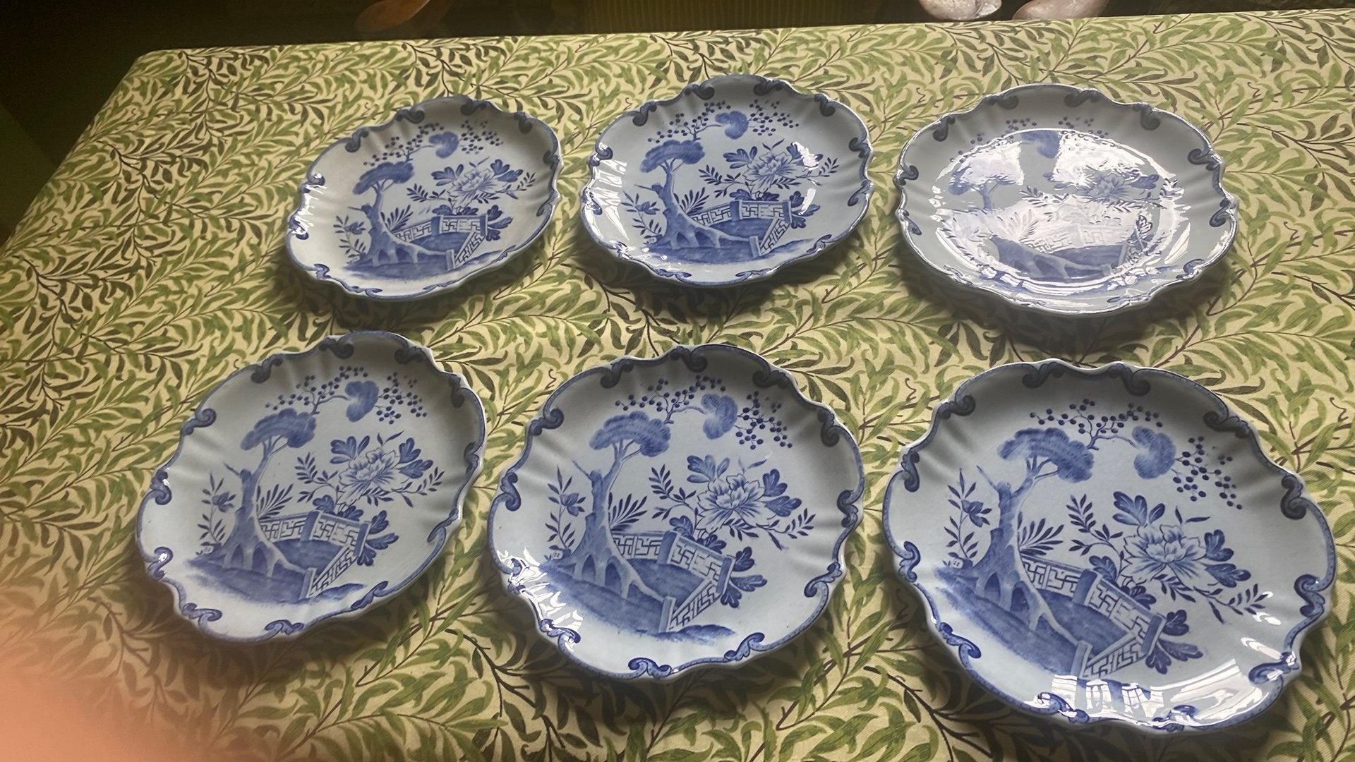6 antieke borden terre de fer hollandais, Ophalen of Verzenden