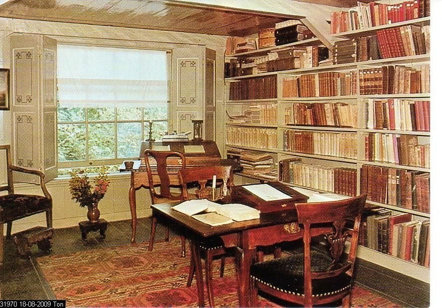 Ansichtkaart 	Middenbeemster	Betje Wolff Museum	Studeerkamer, Verzenden, 1960 tot 1980, Ongelopen, Noord-Holland