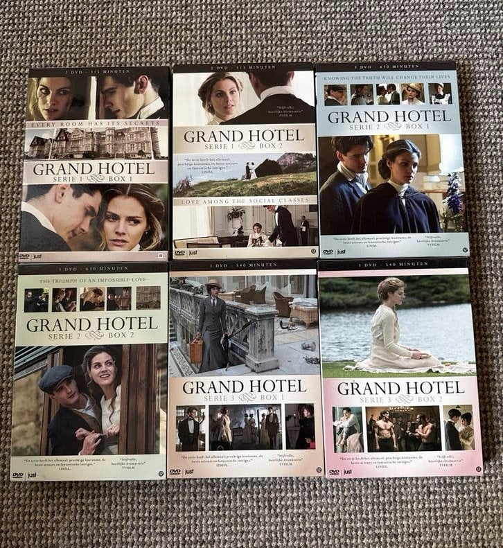 Grand Hotel Serie 1, 2 & 3 Boxen - Complete serie, ZELDZAAM, Nederlands, Overige genres, Spaans, Ophalen of Verzenden