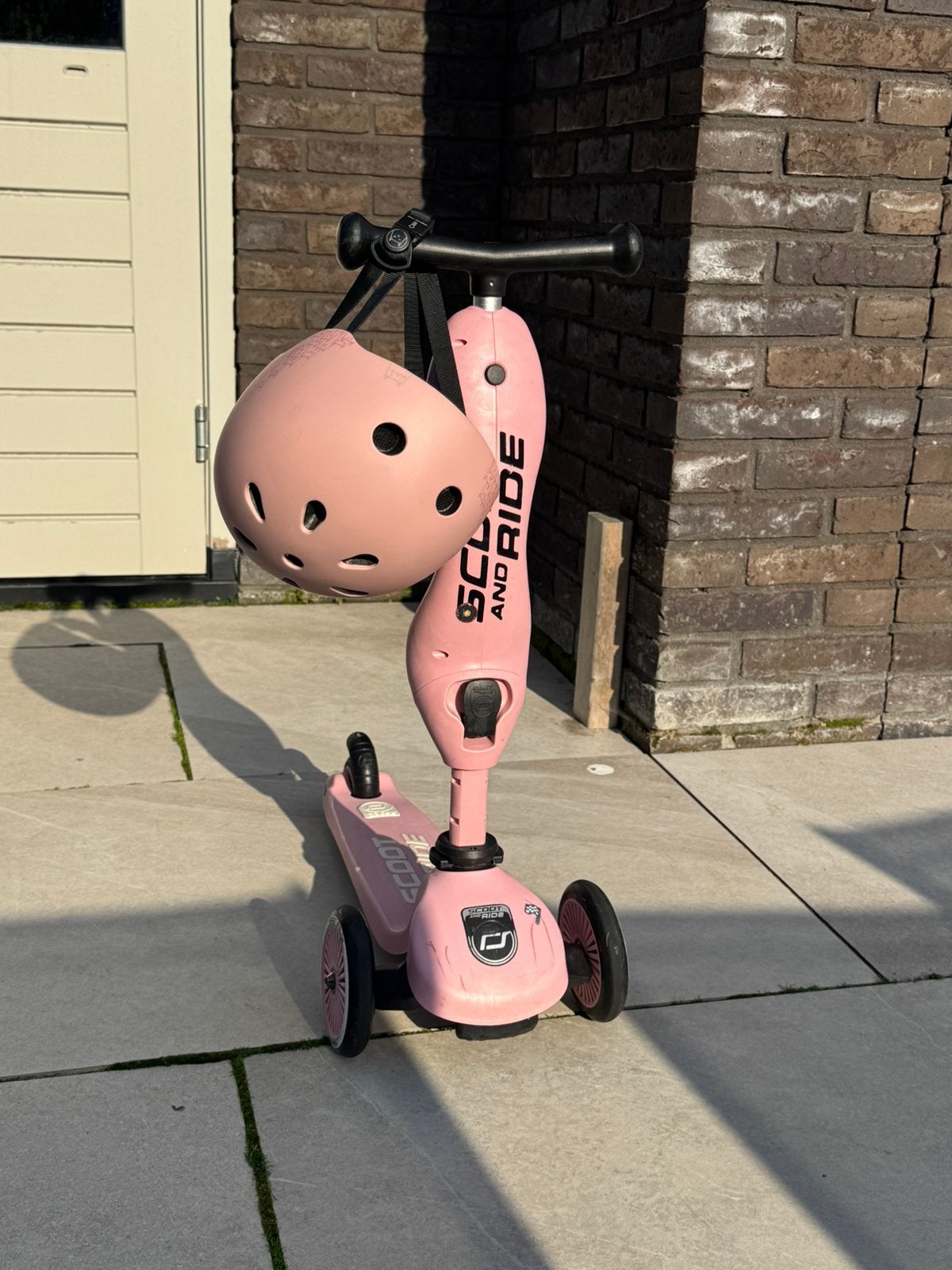 Scoot & Ride Highwaykick 1 – 2-in-1 loopfiets & step + helm, Ophalen, Gebruikt, Gewone step