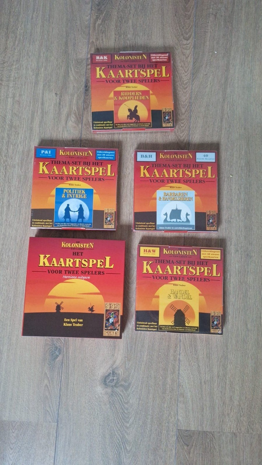 kolonisten van catan kaartspel + uitbreidingen (, Een of twee spelers, Ophalen of Verzenden, Nieuw, 999 Games