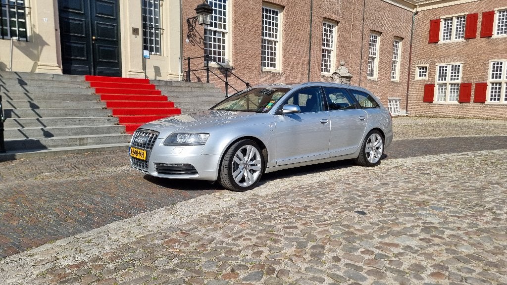 AUDI S6 AVANT 5.2FSI V10 juli 2006 (BTW), 435 pk, Zwart, 5204 cc, Leder
