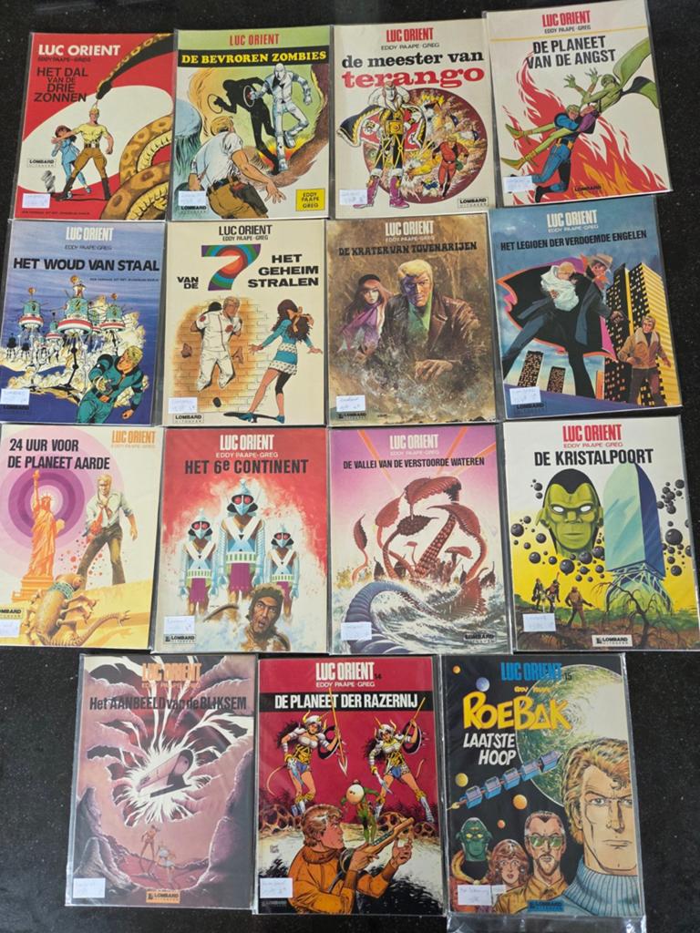 Luc Orient LOMBARD uitgaven + tekening Eddy Paape, Meerdere comics, Ophalen of Verzenden, Zo goed als nieuw, Europa
