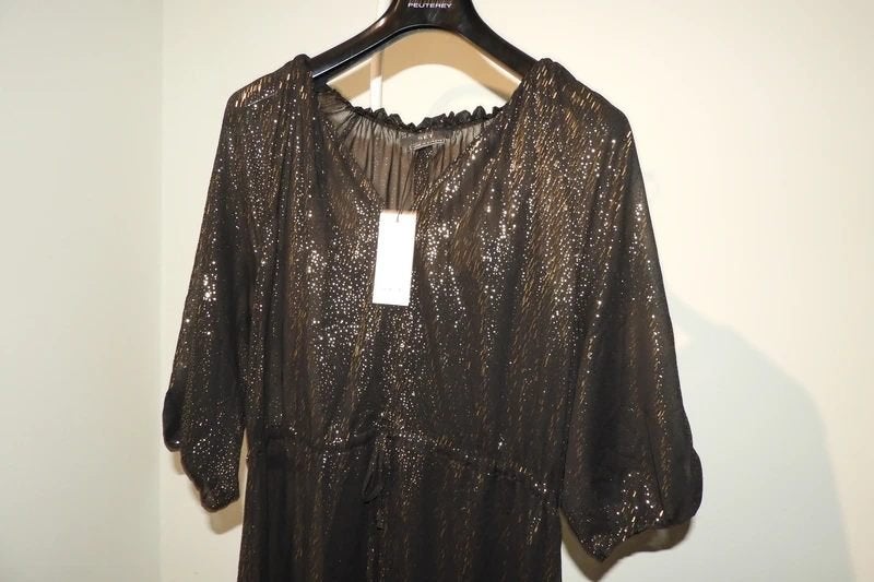 SET nieuwe maxi dress zwart gouden stippeltjes Nieuw M, Maat 38/40 (M), SET, Verzenden, Zwart