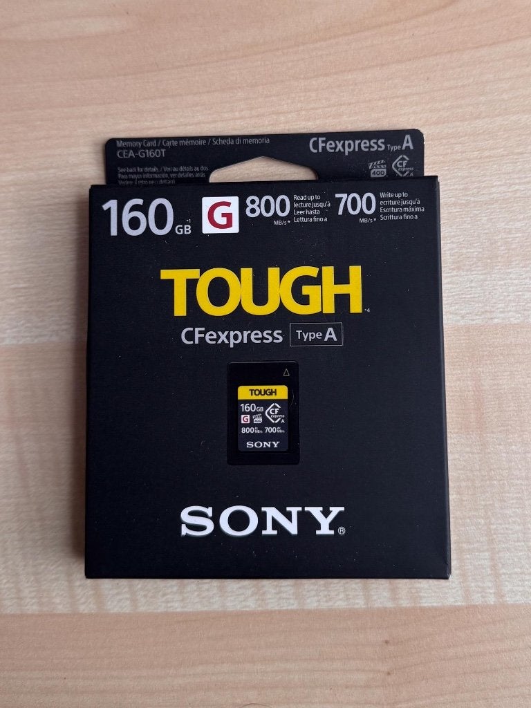 Sony G CFexpress (type A) 160GB 800mb/s geheugenkaartje, Ophalen, Memory stick, Nieuw, Fotocamera
