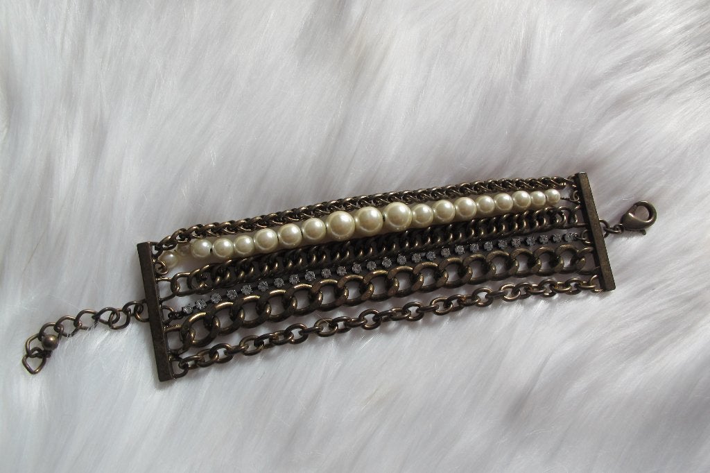 Rusty gold bracelet, Sieraden, Tassen en Uiterlijk, Armbanden, Ophalen of Verzenden, Gebruikt, Goud, Overige materialen