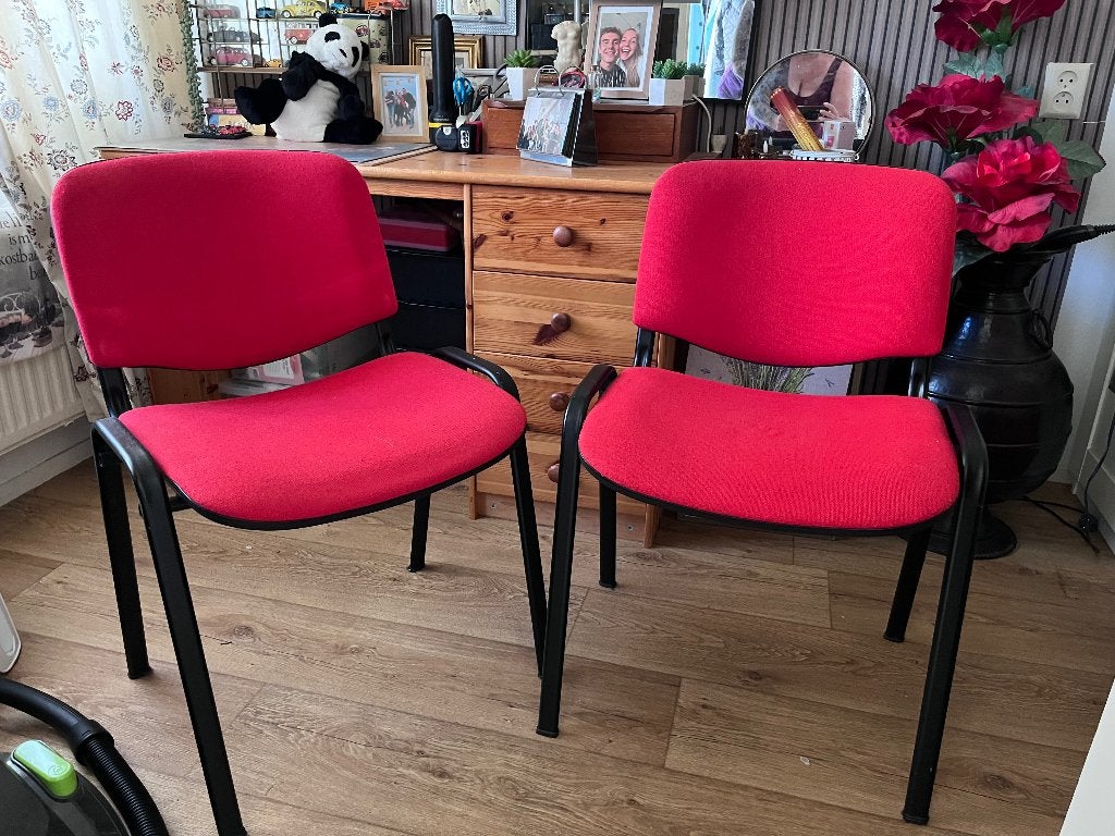 2 stoelen, Huis en Inrichting, Gebruikt, Twee, Ophalen of Verzenden, Metaal