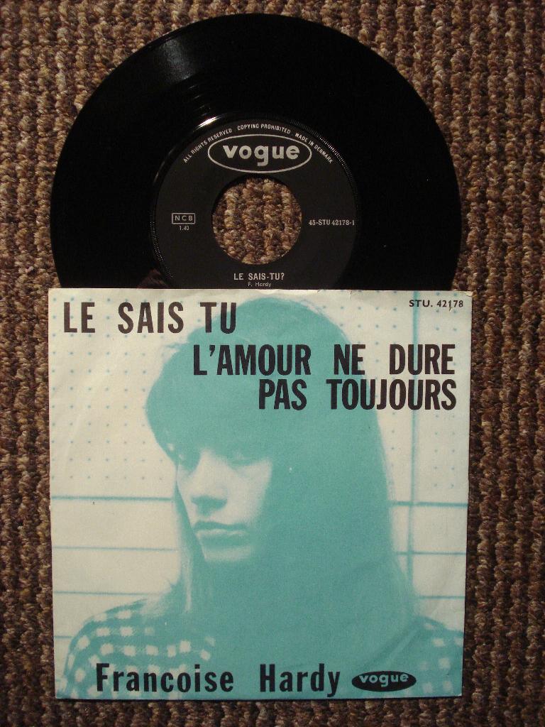 Françoise Hardy 7" Single: ‘Le sais tu’ (Denemarken), Ophalen of Verzenden, Zo goed als nieuw, Pop
