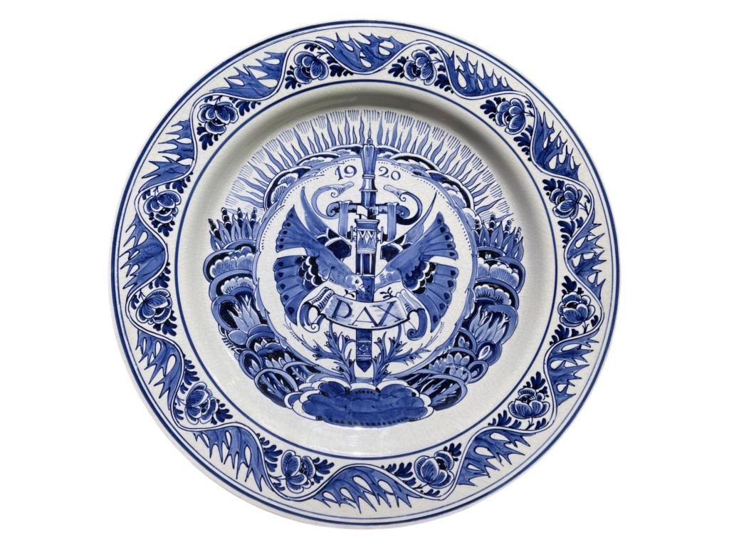 Delfts blauw bord (34cm) – De Porceleyne Fles (1920), Antiek en Kunst, Antiek | Wandborden en Tegels, Ophalen of Verzenden