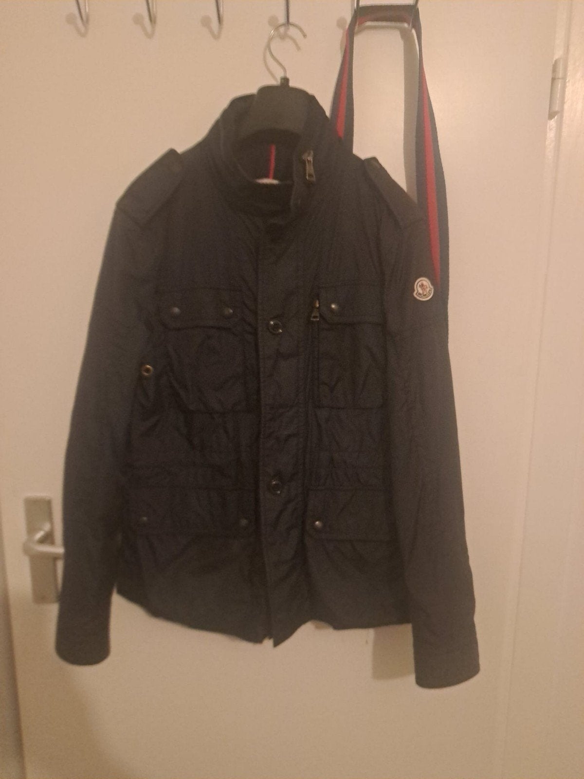 Moncler zomerjas maat M(orgineel), Ophalen, Zo goed als nieuw, Zwart