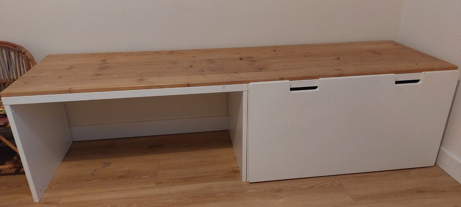 IKEA Speelkast / Opbergbank met houten blad, Minder dan 90 cm, Gebruikt, Kast, 50 tot 70 cm