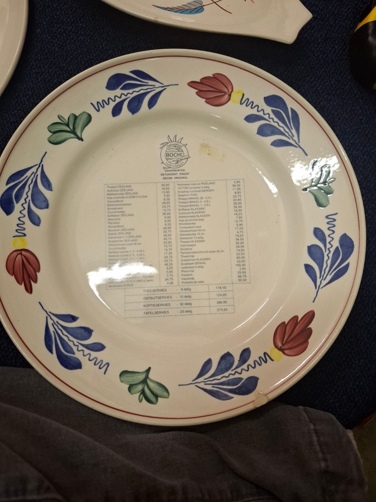 boerenbont  winkelbord Boch België, Ophalen of Verzenden