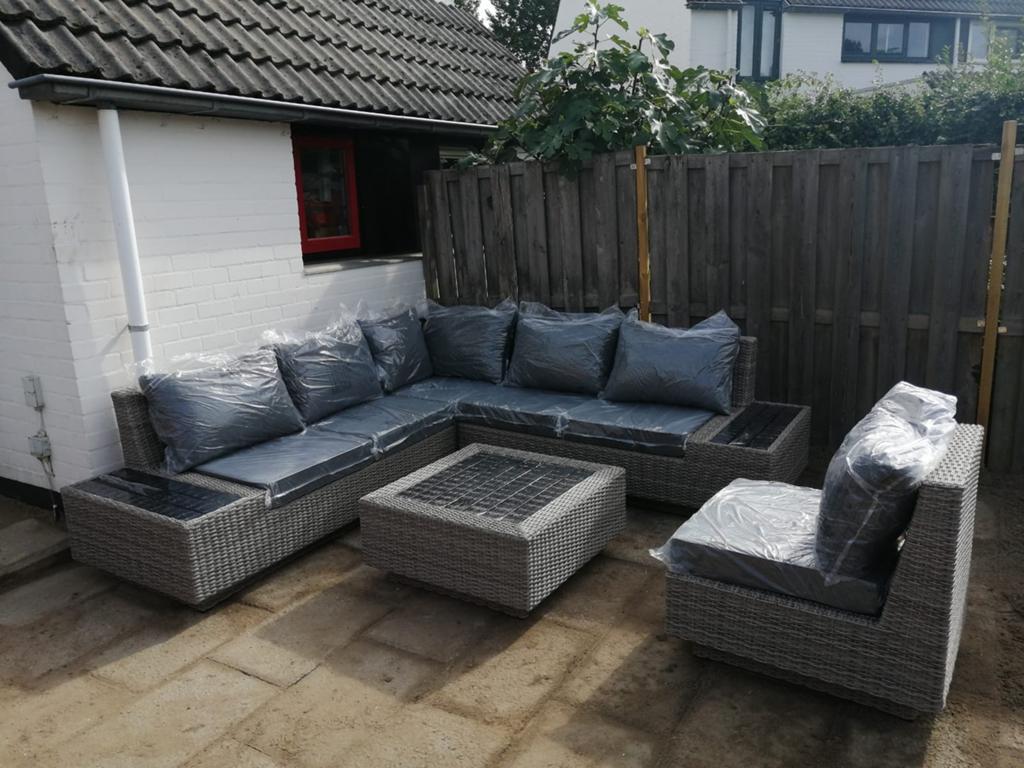 Loungeset kussens 65x65 ideaal voor palletbank, Tuin en Terras, Ophalen of Verzenden, Zo goed als nieuw, Hout, 2 zitplaatsen