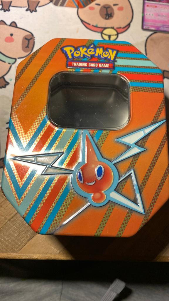 Pokemon blik (leeg), Ophalen of Verzenden, Zo goed als nieuw, Overige typen, Foil