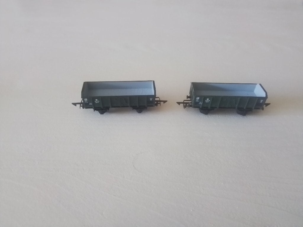 Piko Spur N 2 Hochbordwaggons, Gelijkstroom, Verzenden, Wagon, Piko
