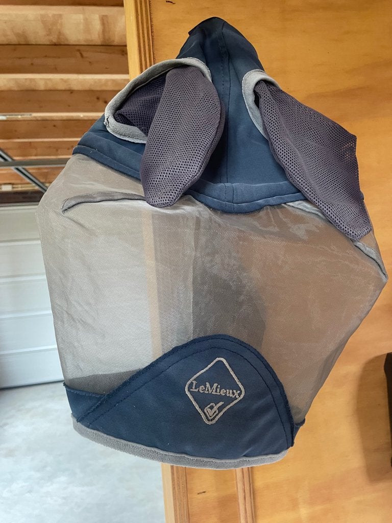 LeMieux Armour Shield Pro Vliegenmasker XL, Mesh, Vliegendeken, Extra Full (XL), Zo goed als nieuw