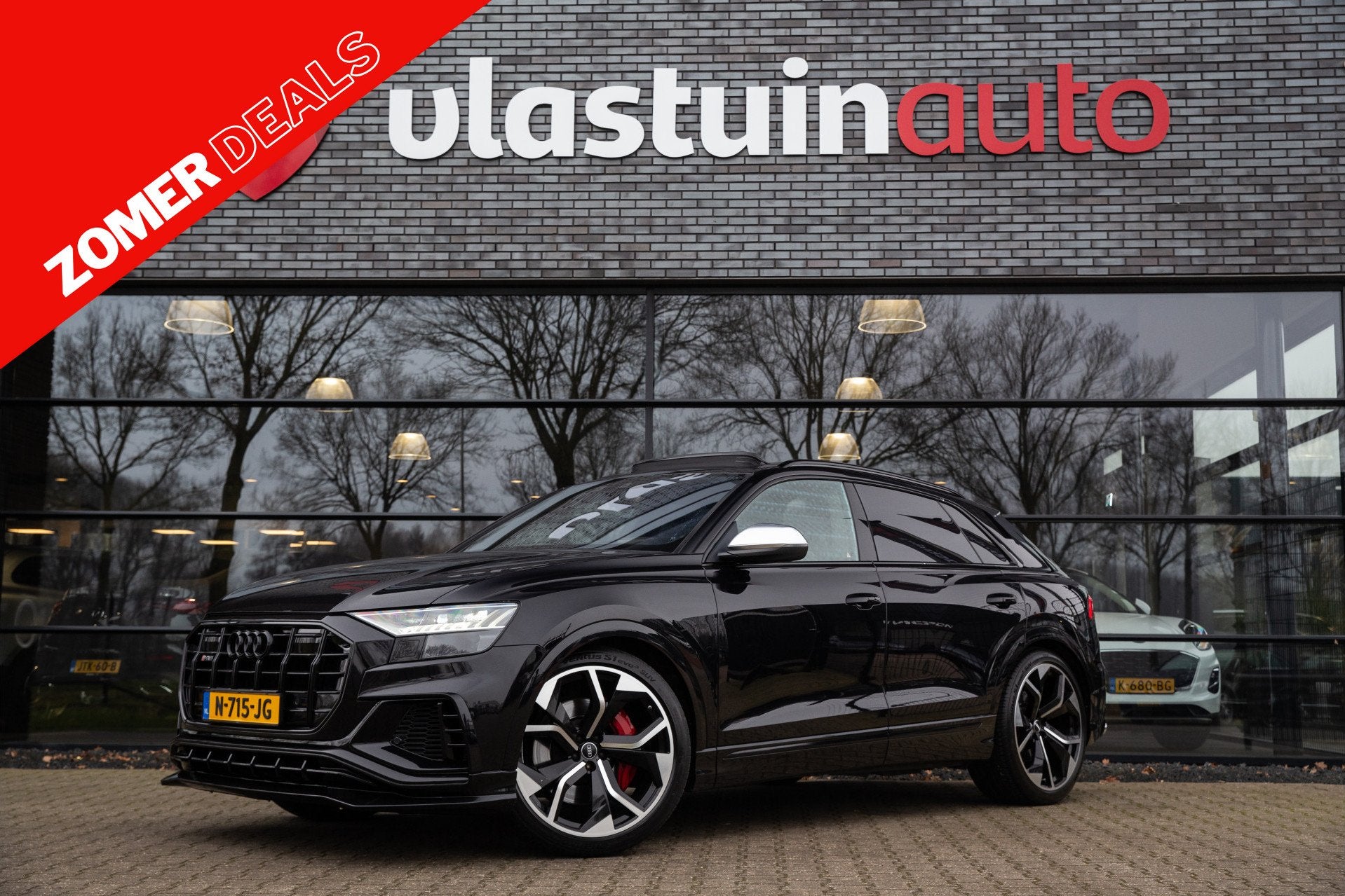 Audi SQ8 4.0 TDI SQ8 quattro , Panoramadak, 4-wielsturing, S, Auto's, Audi, Gebruikt, Zwart, Bedrijf, Diesel