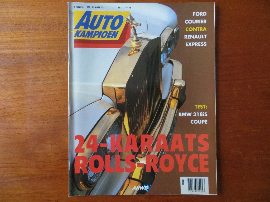 Autokampioen 16 1992 Rolls-Royce, 318iS Coupé, Topolino, Ophalen of Verzenden, Zo goed als nieuw, BMW