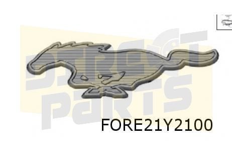 Embleem logo ''Mustang'' achterzijde Origineel  2599353, -, Verzenden, -, Nieuw