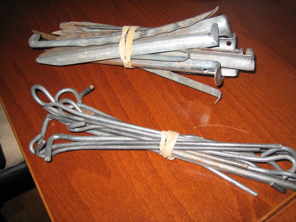 tent haringen/oprijplaten, Ophalen of Verzenden