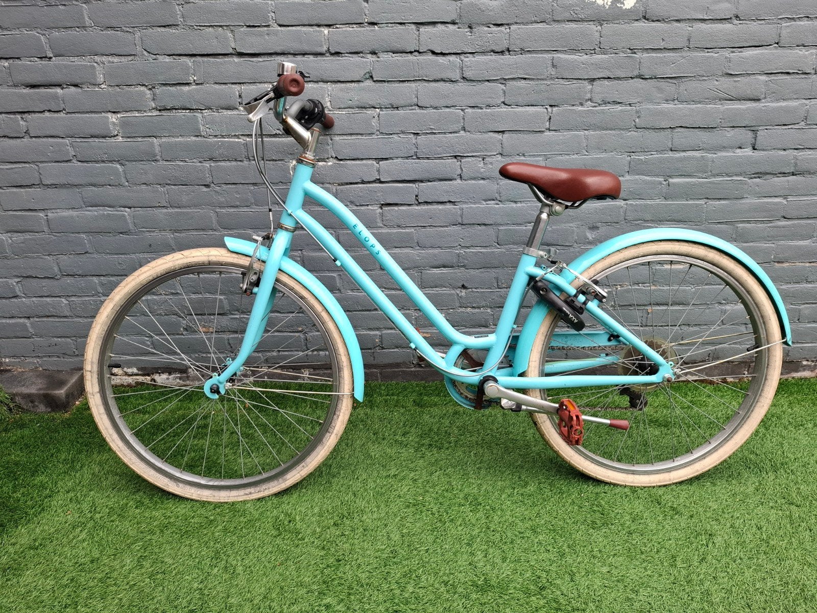 24 inch Elops kinderfiets, Fietsen en Brommers, Gebruikt, Velgrem, Versnellingen, Minder dan 47 cm