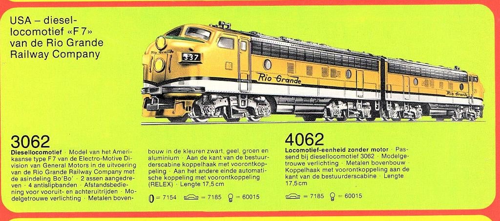 GEZOCHT Marklin Rio Grande 4062, Hobby en Vrije tijd, Modeltreinen | H0, Wisselstroom, Wagon, Ophalen of Verzenden, Zo goed als nieuw