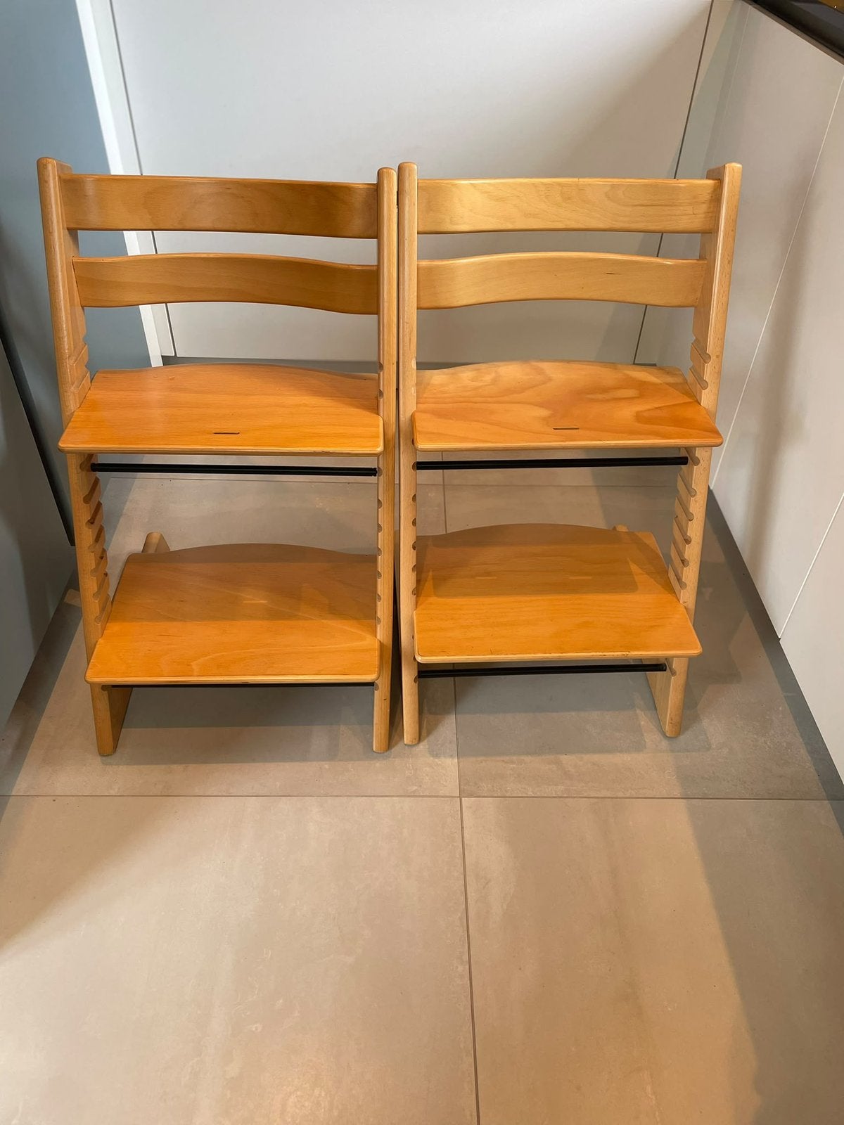 Tripp trapp stokke stoel, Kinderen en Baby's, Ophalen of Verzenden, Zo goed als nieuw, Meegroeistoel