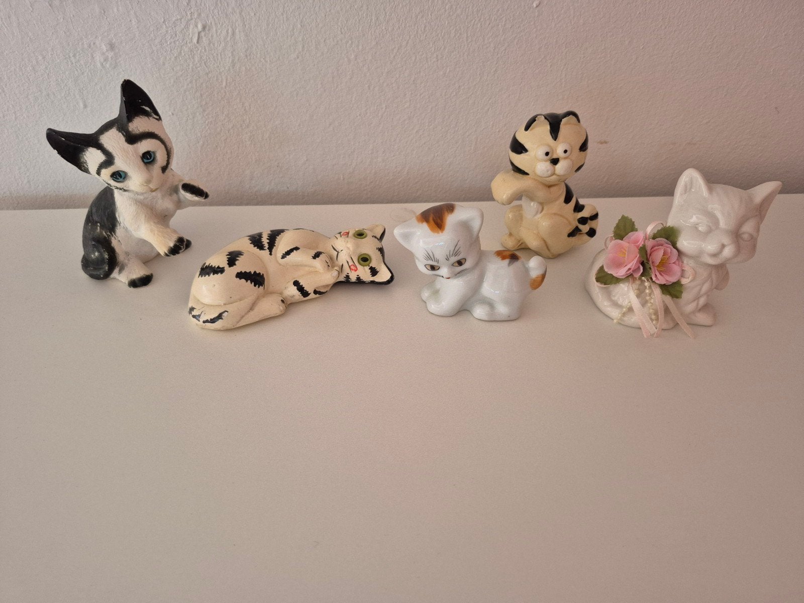 partij katten beeldjes, Ophalen of Verzenden, Gebruikt, Dier