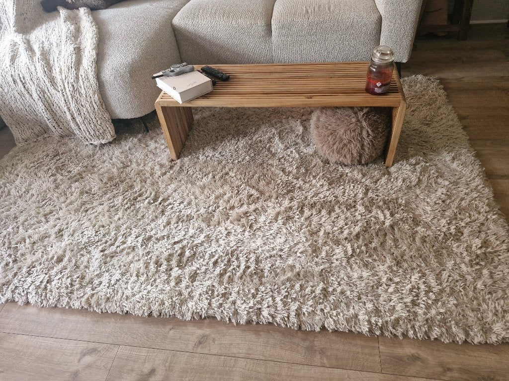 Vloerkleed in superstaat!, Ophalen, Beige, 150 tot 200 cm, 200 cm of meer