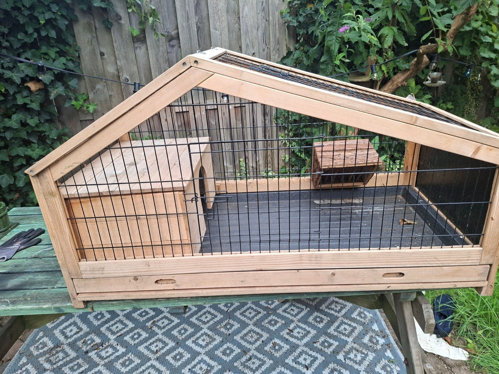 konijnenhok, Cavia, Zo goed als nieuw, Hok, 75 tot 110 cm