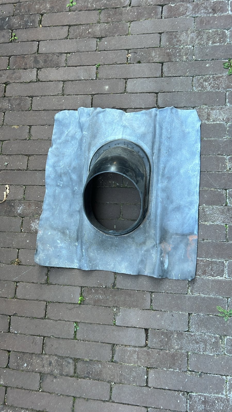 Loden dakdoorvoer met PVC buis, Afvoer, Gebruikt, Ophalen of Verzenden, Zink