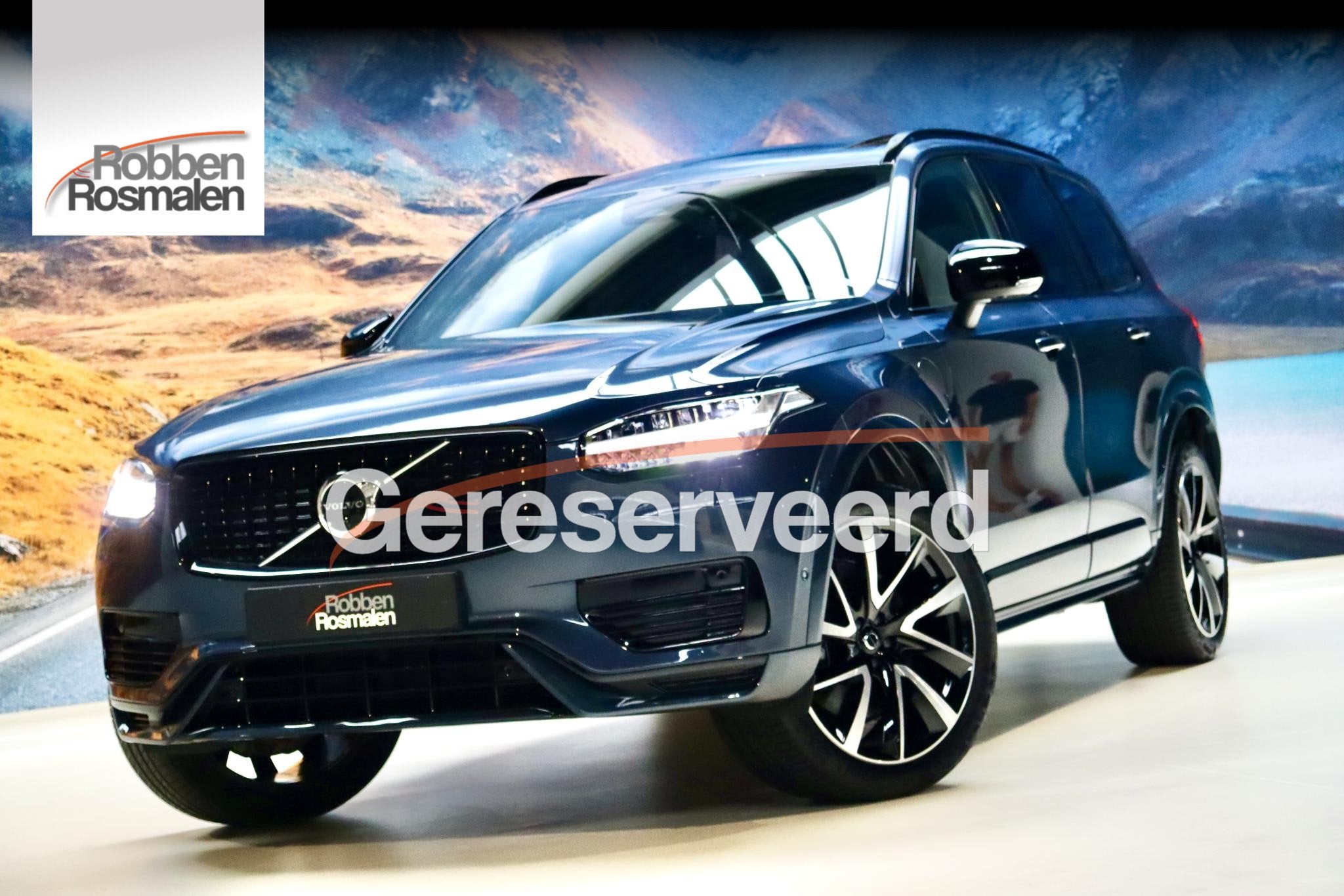 Volvo XC90 2.0 T8 Recharge AWD Ultimate|Hud|Alcantare, Gebruikt, 4 cilinders, 1969 cc, Blauw