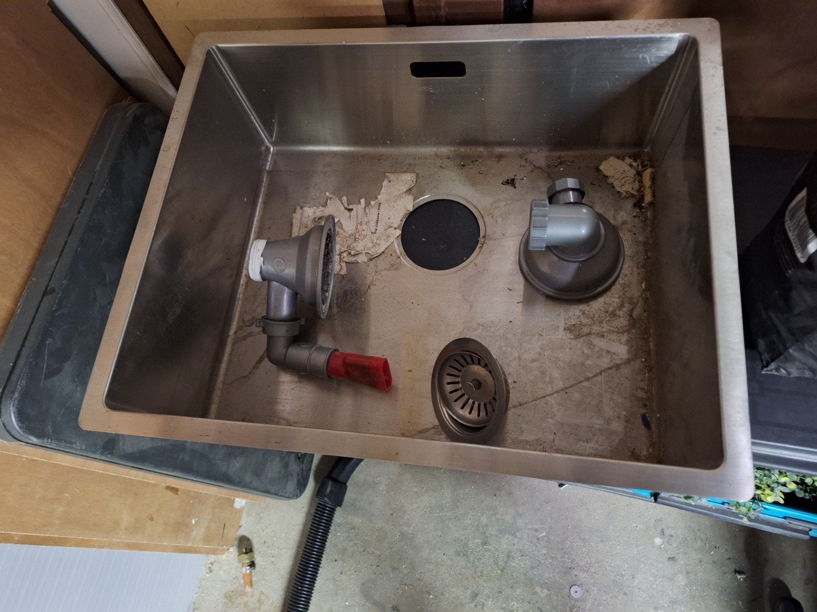 Caressi RVS Spoelbak - CA50R - Zo goed als nieuw, Ophalen