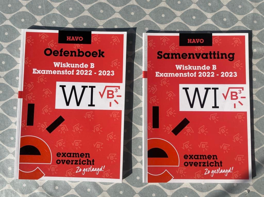 Examenoverzicht oefenboek & samenvatting - wiskunde B - HAVO, Boeken, Ophalen of Verzenden, Zo goed als nieuw, HAVO, Wiskunde B