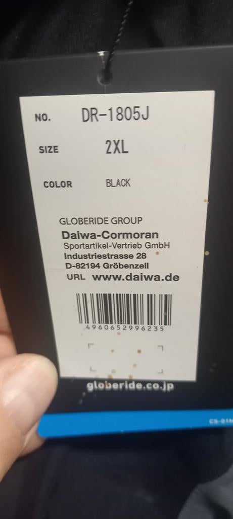 Daiwa Gore-Tex regenjas DR-1895J, Overige typen, Nieuw, Ophalen of Verzenden, Nvt