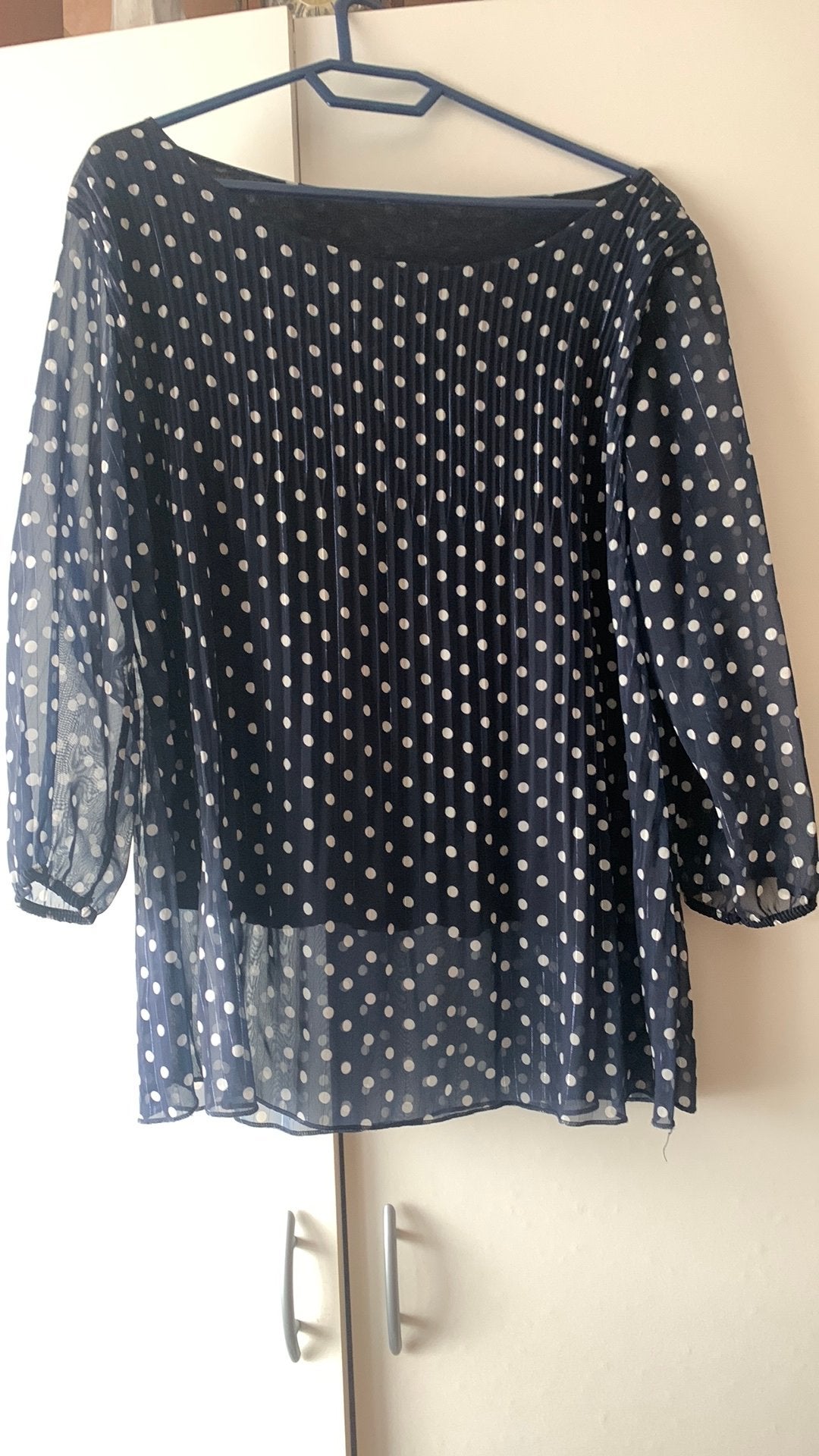 Tos, Ophalen of Verzenden, Zo goed als nieuw, Blauw, Korte mouw