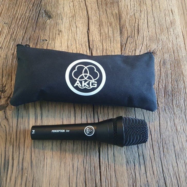AKG Perception Live P5 Zangmicrofoon met etui en toebehoren, Ophalen of Verzenden, Zo goed als nieuw, Zangmicrofoon