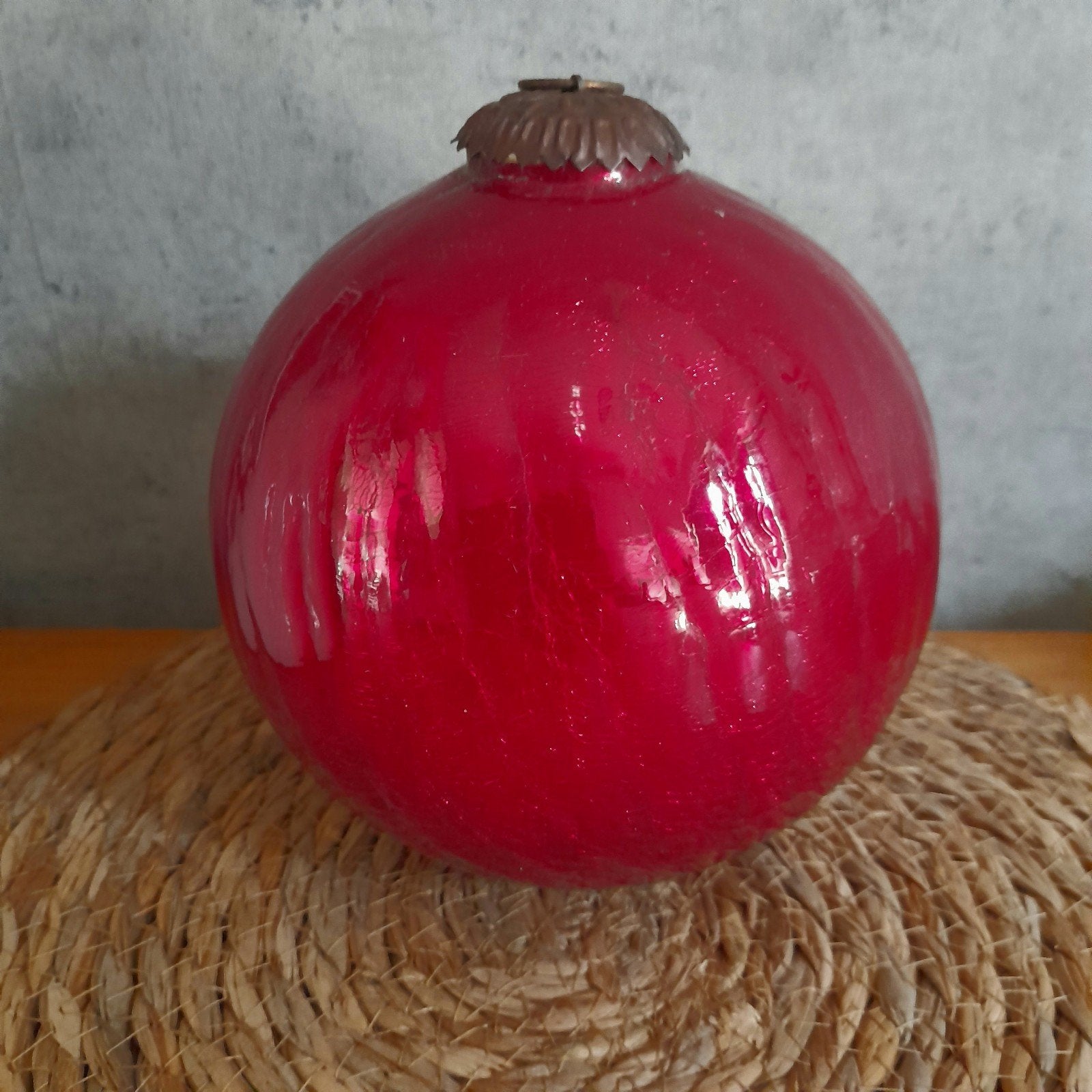 Grote brocante heksenbal omvang 46 cm, Diversen, Kerst, Ophalen of Verzenden