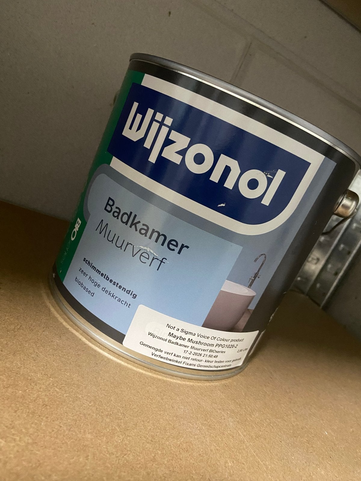 Wijzonol Badkamer Muurverf - Schimmelbestendig, Overige kleuren, Nieuw, Ophalen of Verzenden, Verf